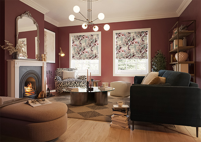 Bali, Red - Roman Blind - Image 6